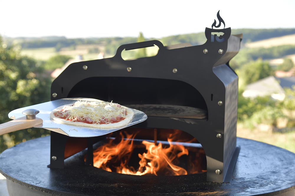 Barbecue brasero plancha design Cube pour 6/10 personnes Feu du jardin