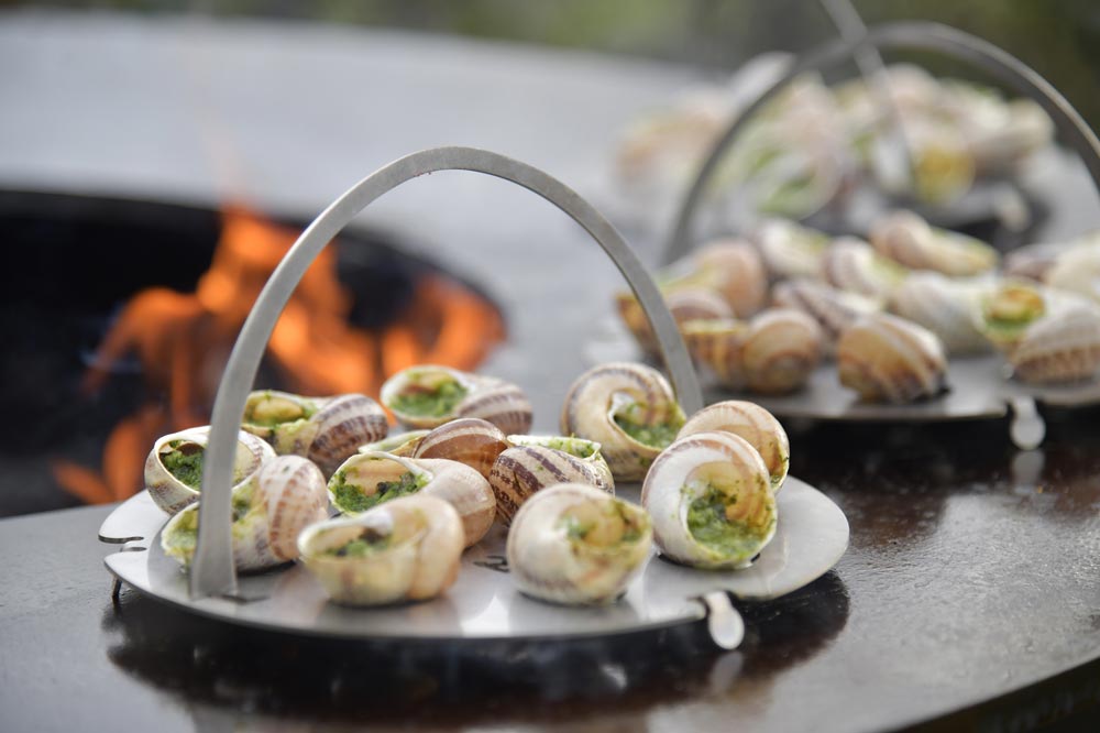Assiette escargots - Accessoires barbecue braséro RC Concept
